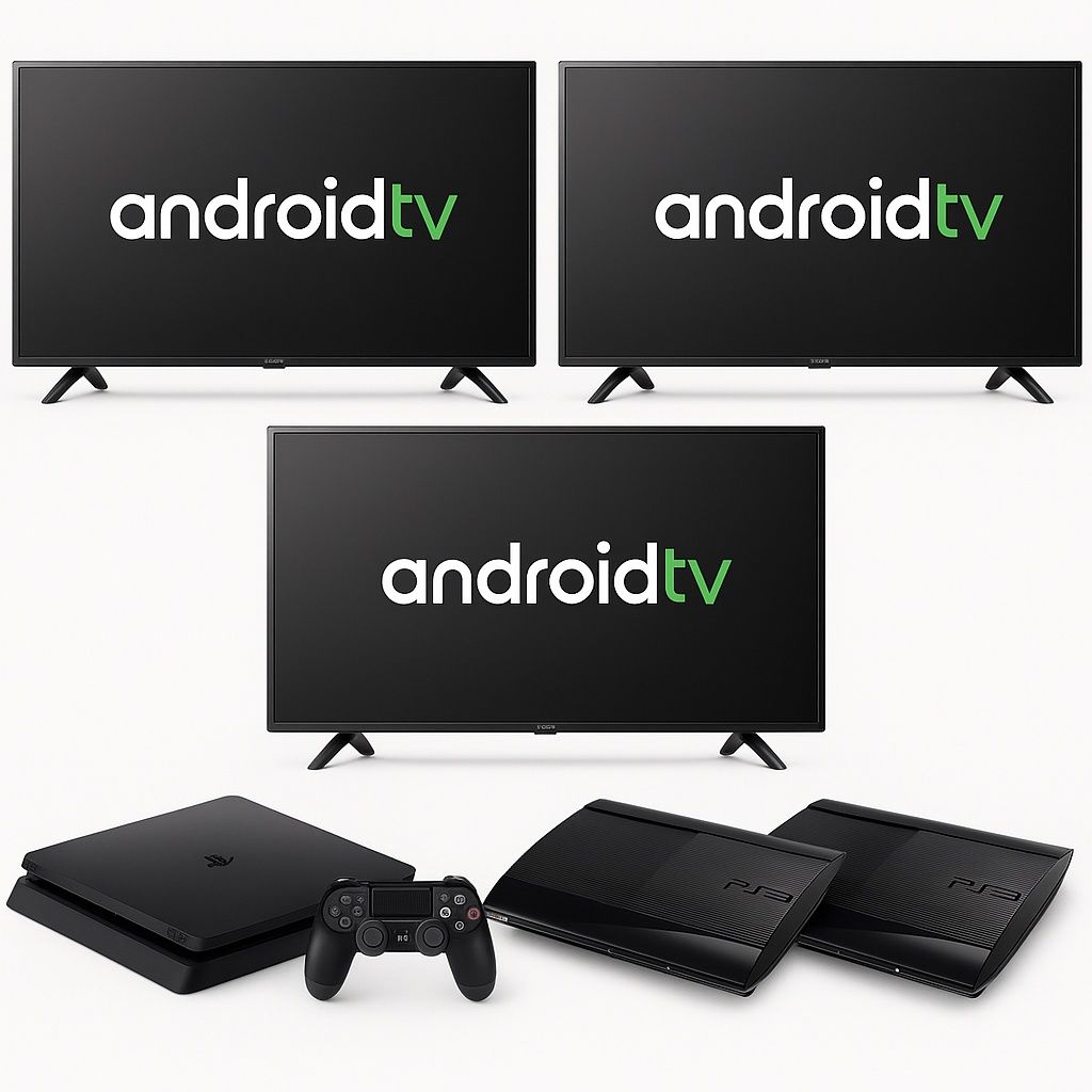 Play station 4, 3 va 3 ta tv smart 50 lik