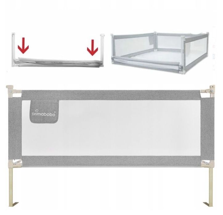 Vand 2 protectii laterale pat 140/200 cm