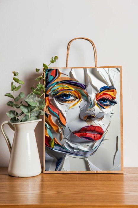 Sacose de hartie/panza personalizate