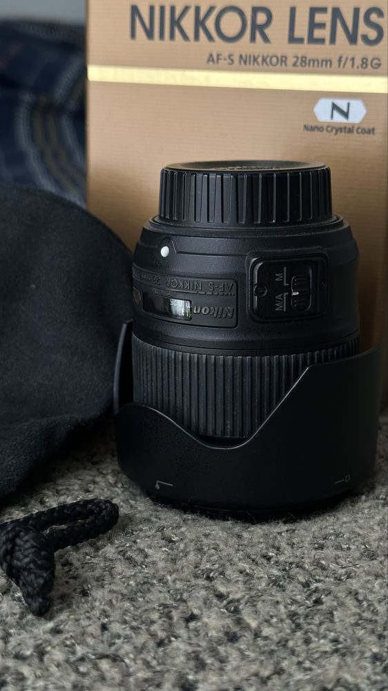 Обектив Nikkor 28 mm, 1.8g