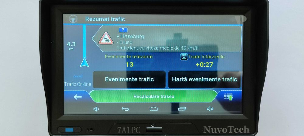 GPS NuvoTech iGO Truck Harti 2024 Traffic On 1GB RAM 16GB+64GB SIGILAT