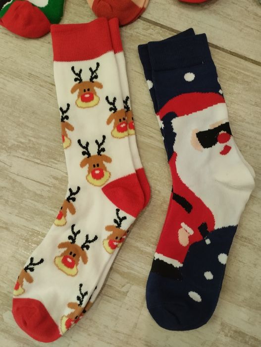 Шарени Коледни чорапи