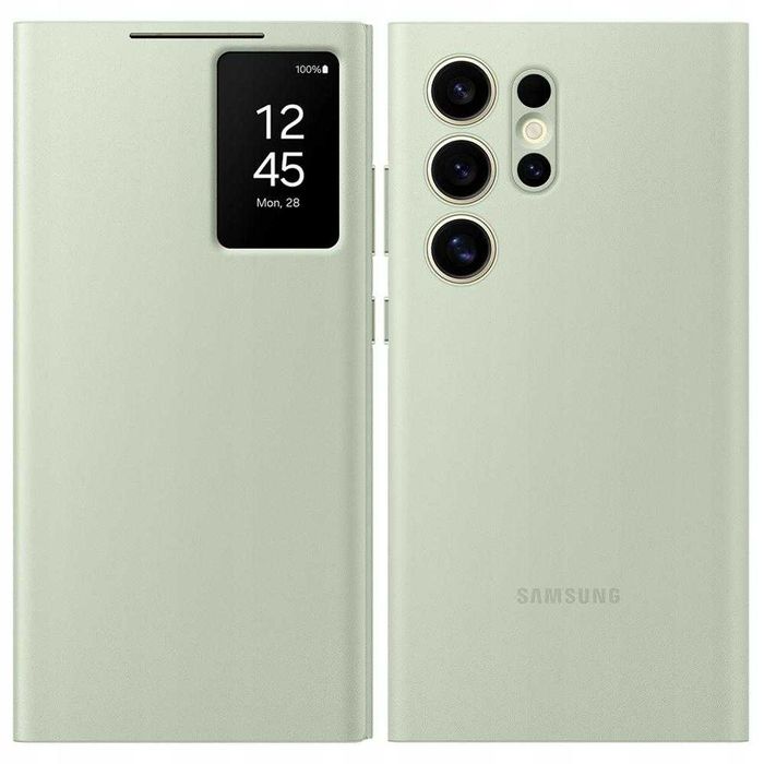 Husa Samsung S24 Ultra Smart View / Leather Case piele S24 Ultra