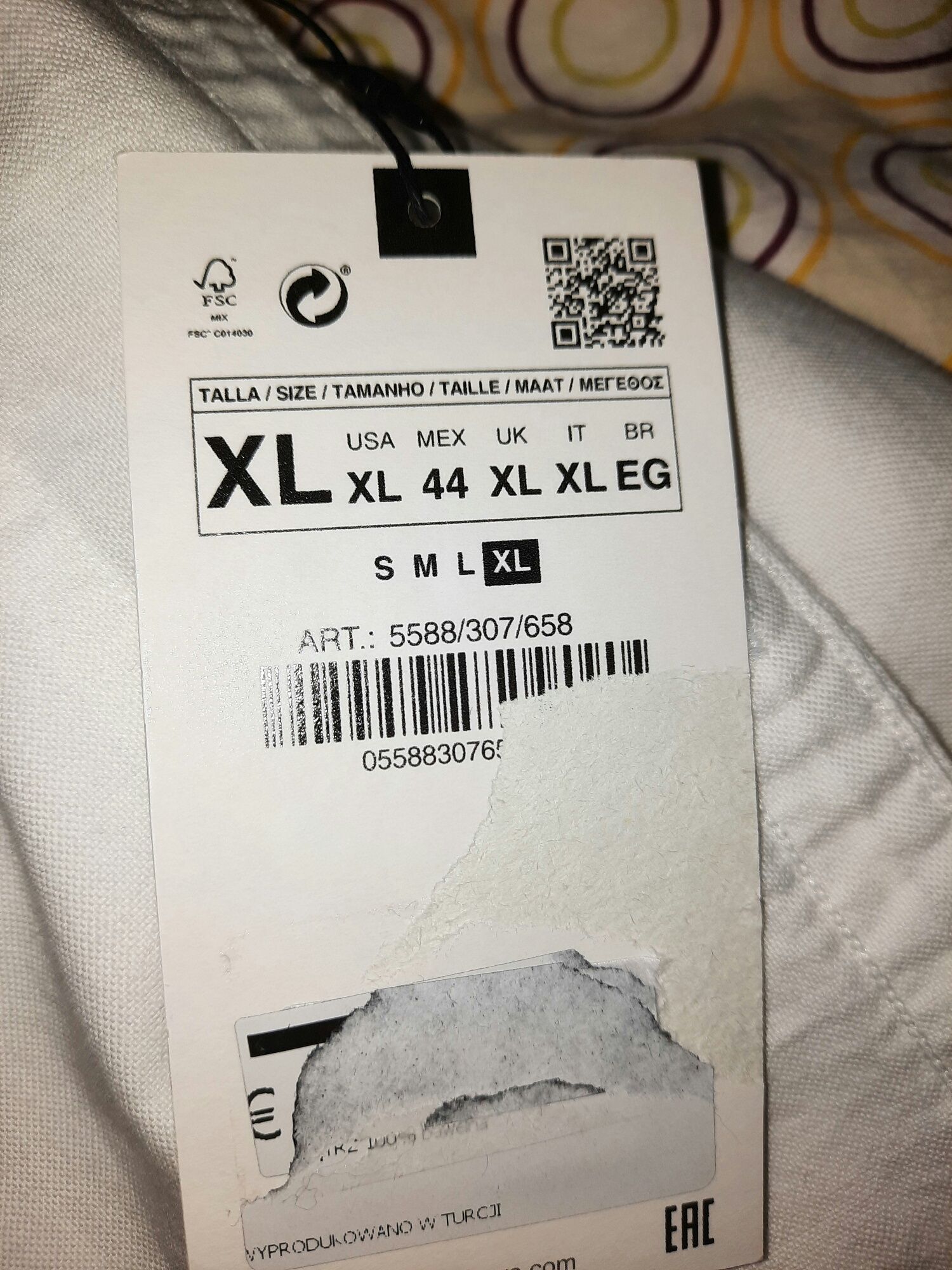 Zara памучна риза XL