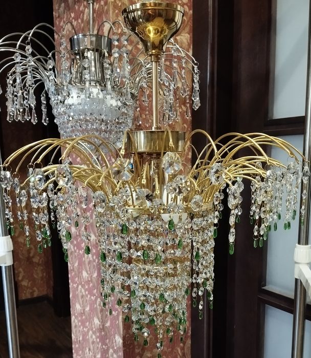 Люстры хрустальные производства Чехословакия