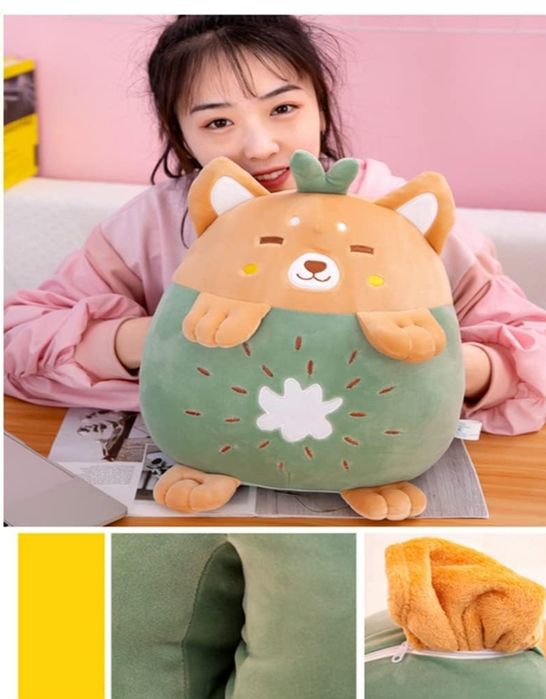 Mascota plus cu paturica,3in1