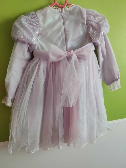 Rochita eleganta cu unicorn, mov, 4 ani