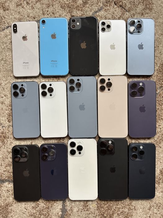 Lot 13 carcase iPhone X...15 Pro, sau pe bucata