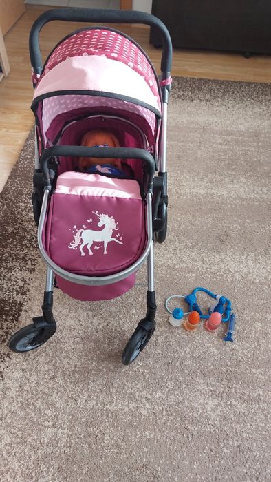 Cărucior pt păppusă și păpușă ciciobello