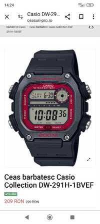 Casio Dw-291h,garantie