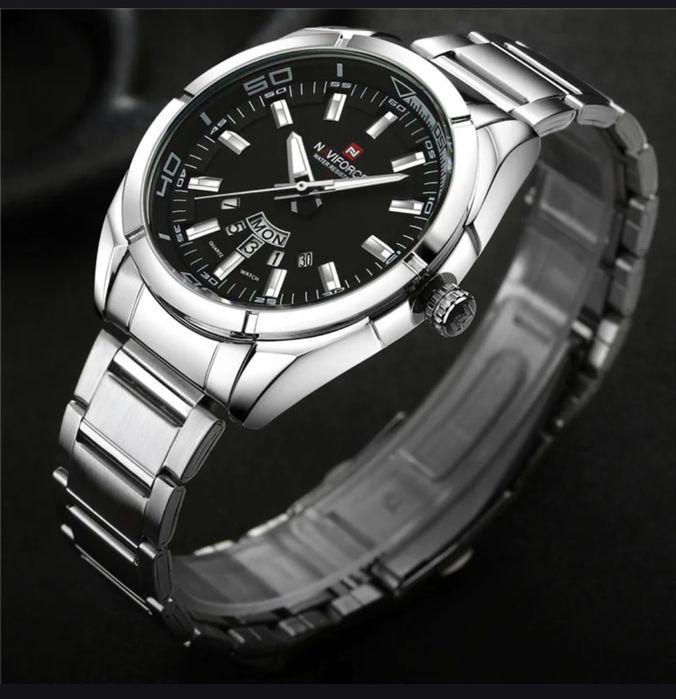 NaviForce Yangi soat! Suv utkazmidi, stalnoy, karobka! Dostavka bor