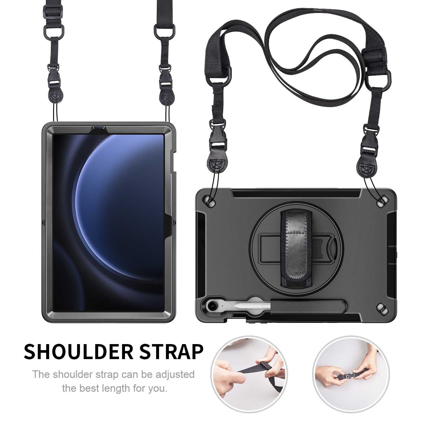 MILITARY Кейс Samsung Galaxy Tab S7+ S8+ S9+ S9 FE+ S10+ Plus Ultra