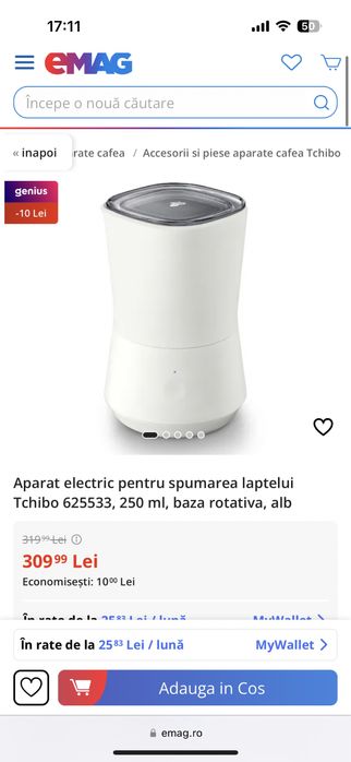 Aparat de spumare a laptelui/milk frother Tchibo