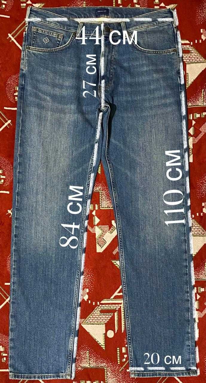 Фирменные джинсы от "Gant"  original W34xL34 на 50 размер.
