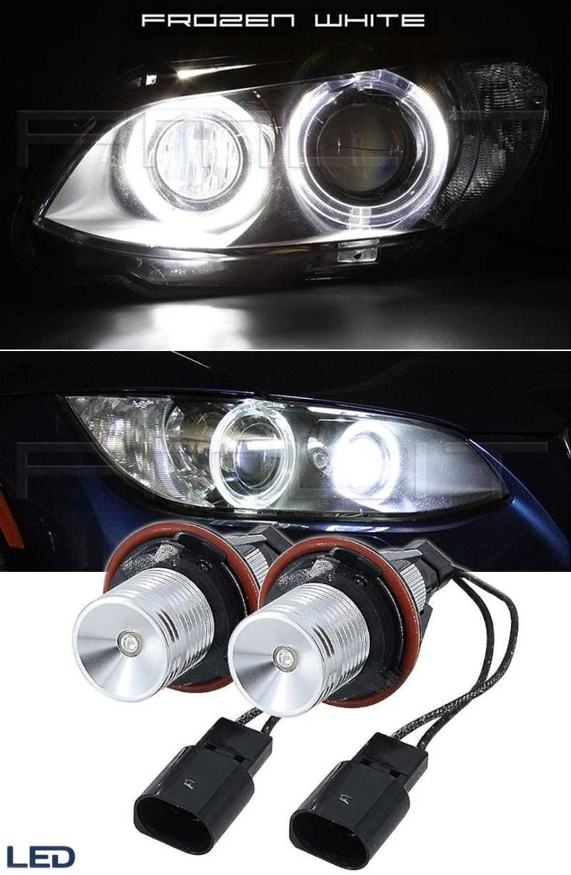 Led Крушки за фарове Angel Eyes-бял цвят,без грешки за BMW CANBUS