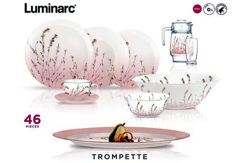 Столовый сервиз Luminarc Trompette на 46 предметов