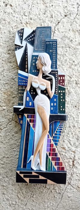 Пано. Авторска дърворезба.