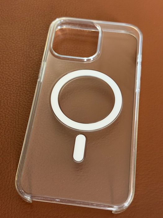 Оригинален прозрачен кейс с MagSafe за iPhone 15 Pro Max