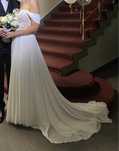 Rochie de mireasa, voal, floare dezgatit, floare masina, halat BRIDE