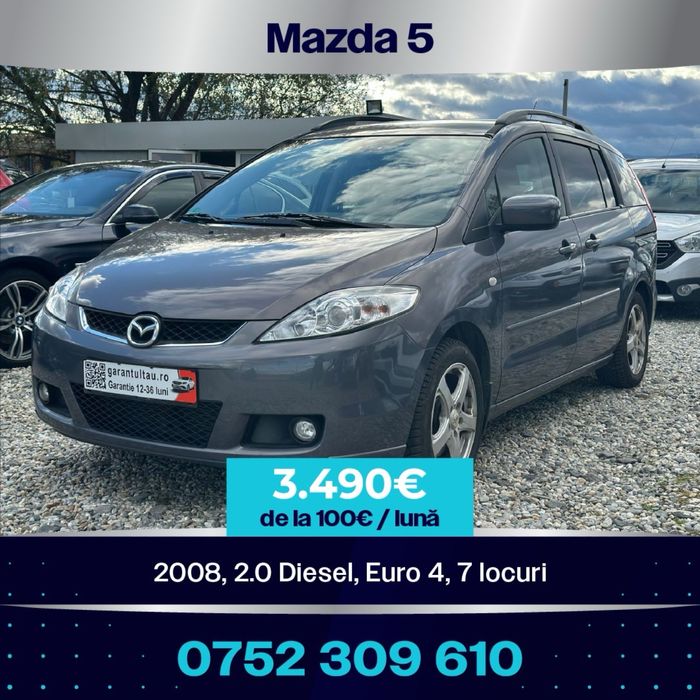Mazda 5 an 2008 2.0d 7locuri Garantie Rate