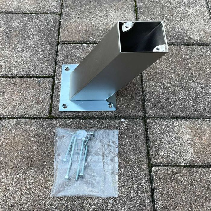 Consolă de bar Capri  Înclinare 60°  Oțel inox efect – 170 mm înălțime