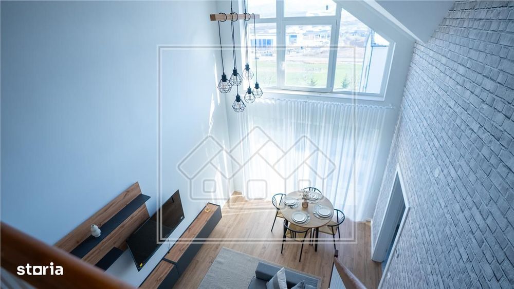 Penthouse 4 camere, mobilat complet, aer cond., 2 bai, jaluzele