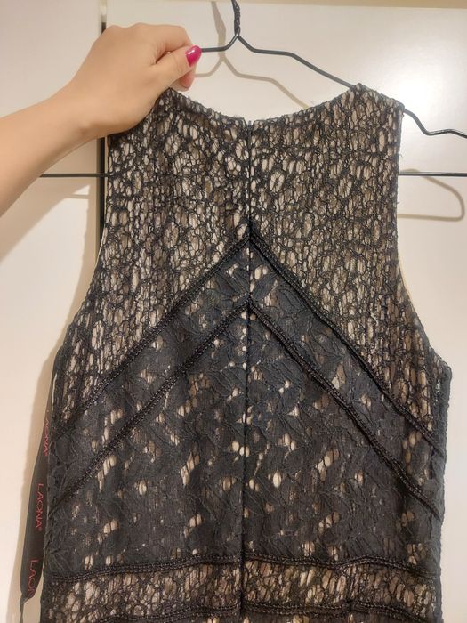 Rochie scurta, eleganta cu dantela, XS