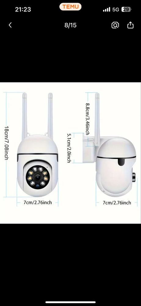 720p HD Wi fi камери с детектор за движение