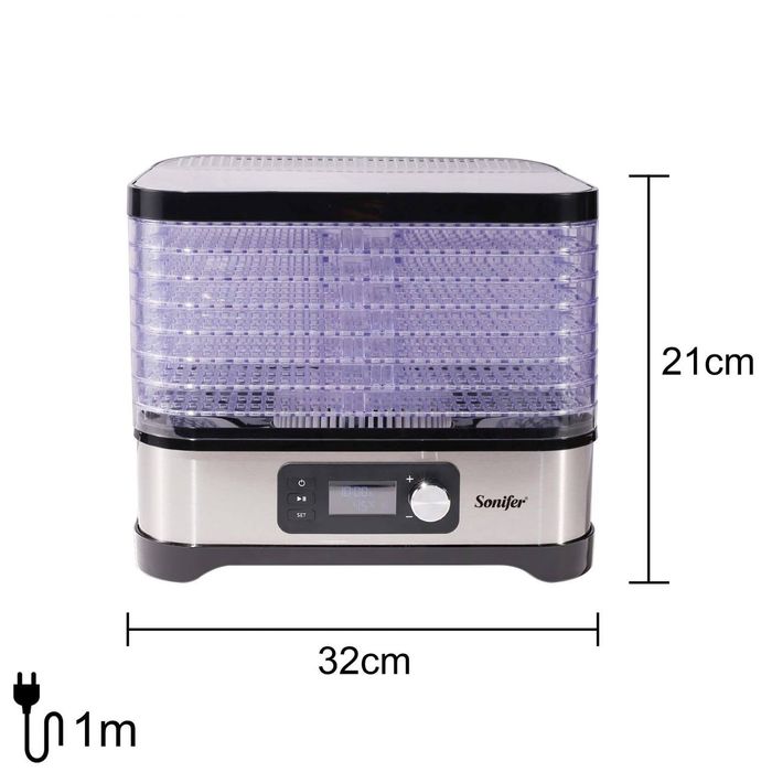 Сушилка для овощей и фруктов meva quritgich SONIFER SF-4016