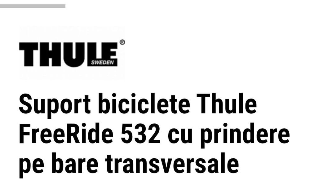 Suport bicicleta Thule freeride 532