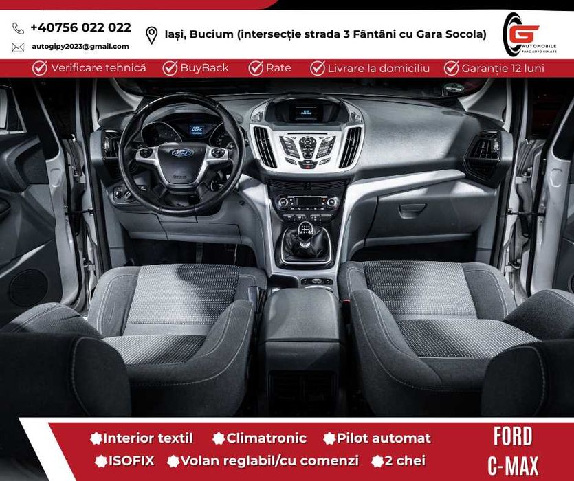 FORD C-MAX Fab2015 Benzină Euro5 Climatronic Scaune Parbriz Încălzite