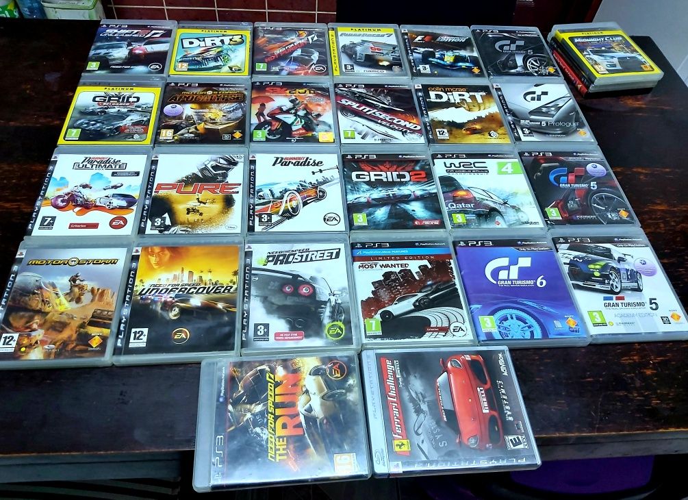 NFS Gran T Dirt Pure Midnight C Split Second Burnout  Motorstorm PS 3