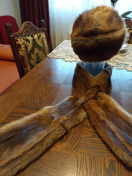 Set caciula+guler bizam