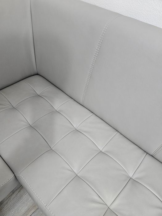 Coltar bucatarie piele ecologica, pe stanga, gri, 222 x 170 x 90 cm