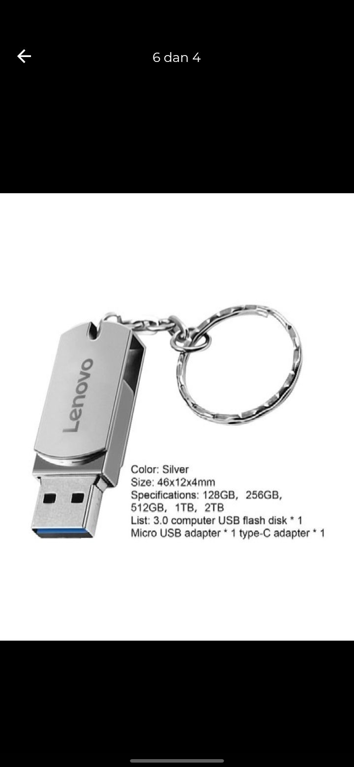 Ta'rif Lenovo uchun foydali tezlikdagi USB3.0 xotira kartasi