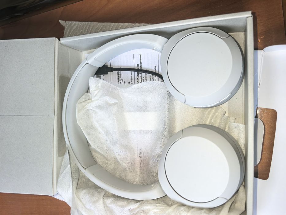 Безжични слушалки с микрофон Sony - WH-CH520, бели