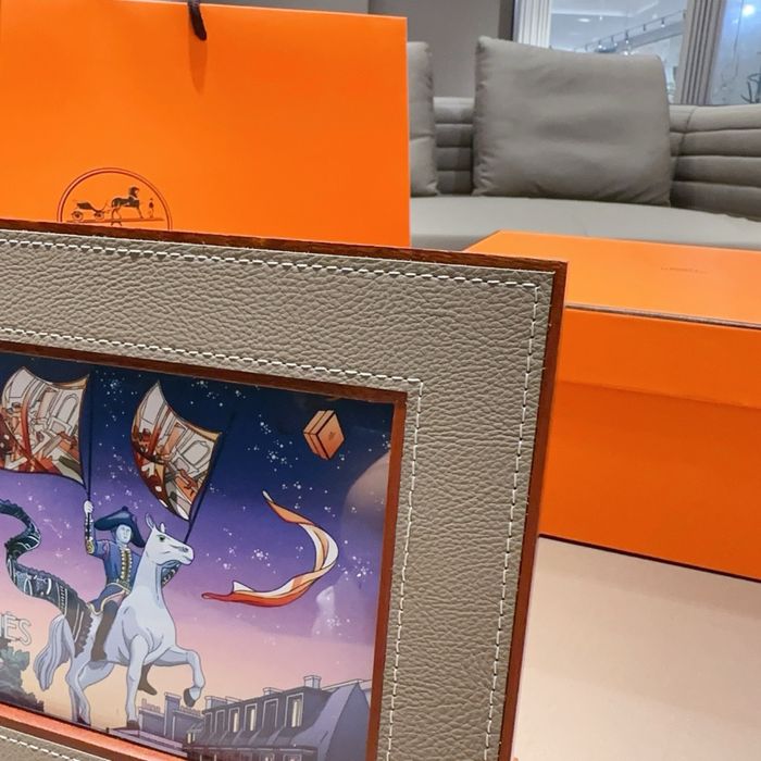 Hermes ръчни дървени рамки с кожа 9 цвята