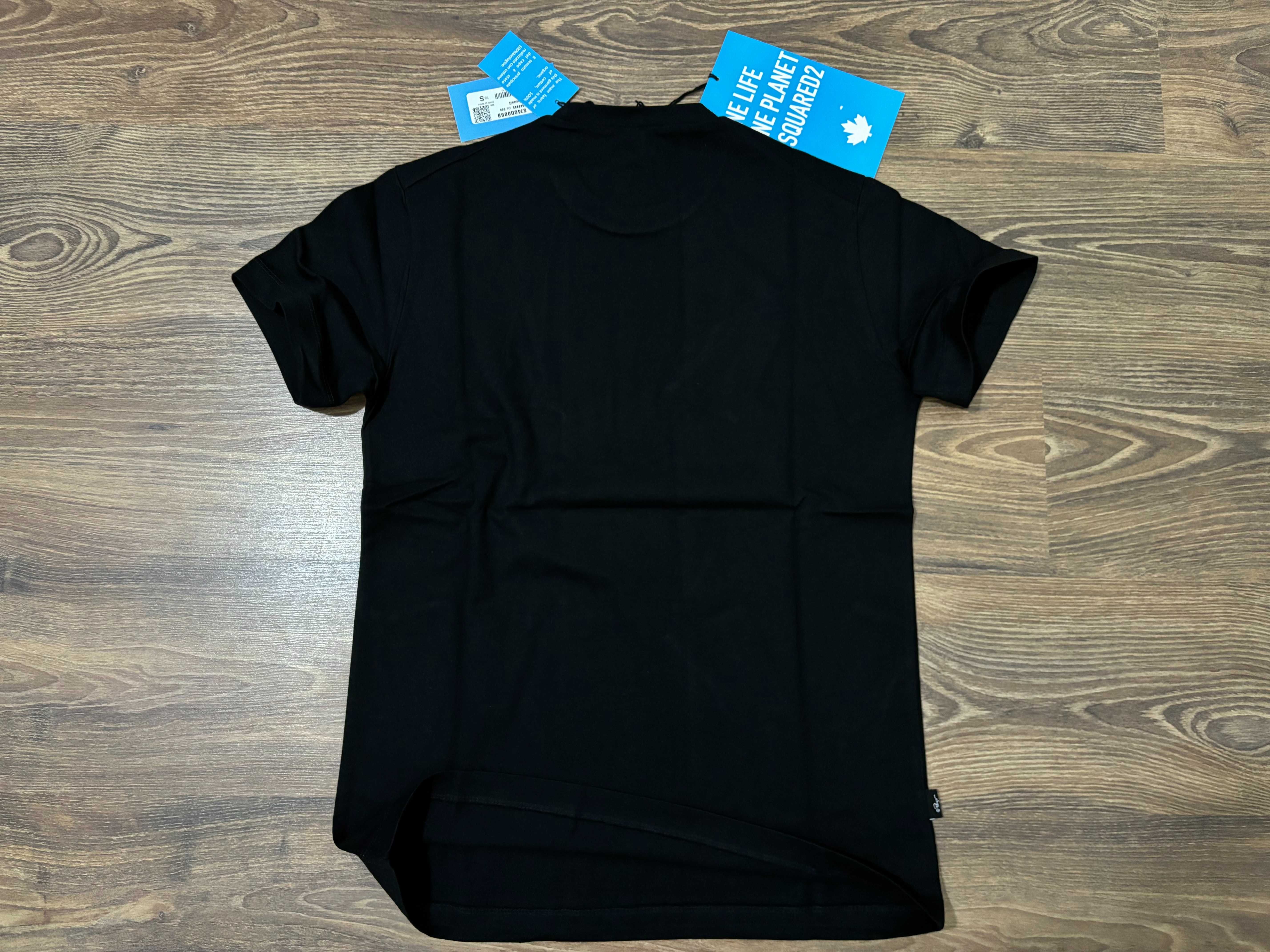 Мъжка тениска Dsquared2 The Smurfs Slim Fit Бяла/Черна