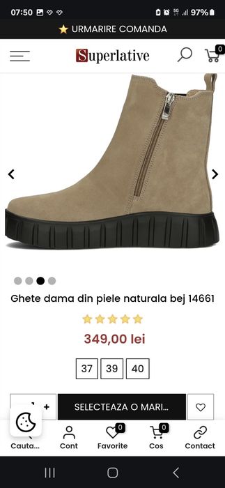 Ghete damă din piele naturala