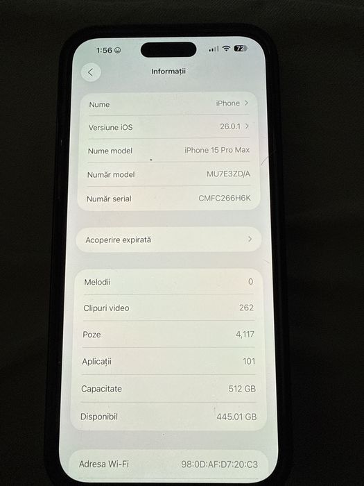 Iphone 15 pro max 512gb white titanium