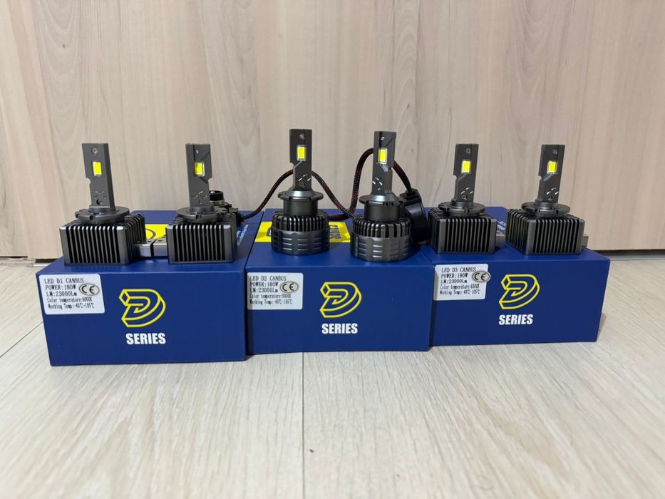 Set leduri auto D3S D2S D1S 180W 23000lm