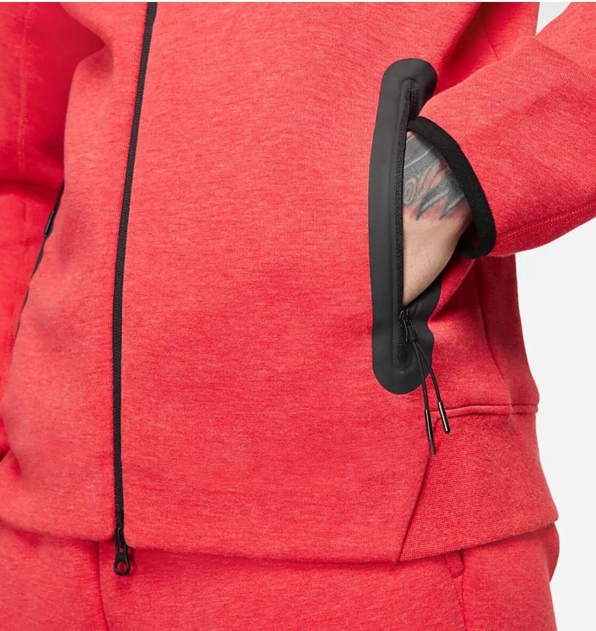 Nike Tech Fleece Windrunner - Червен XXL I