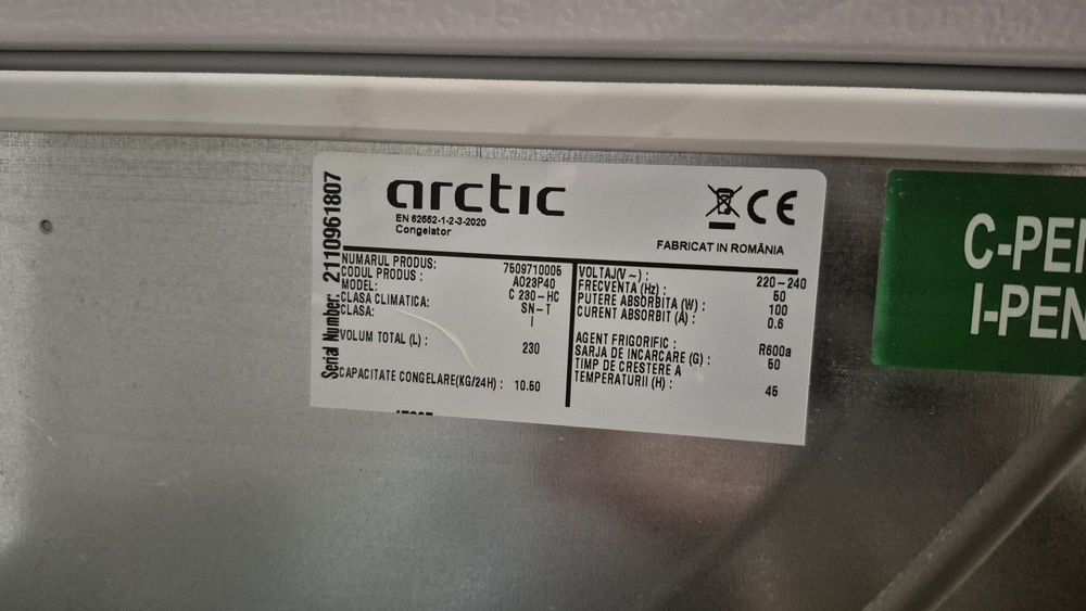 Lada frigorifica arctic 230 litri