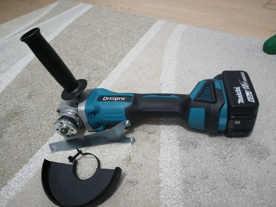 Polizor unghiular nou, acumulatori makita compatibil,reglaj turatie