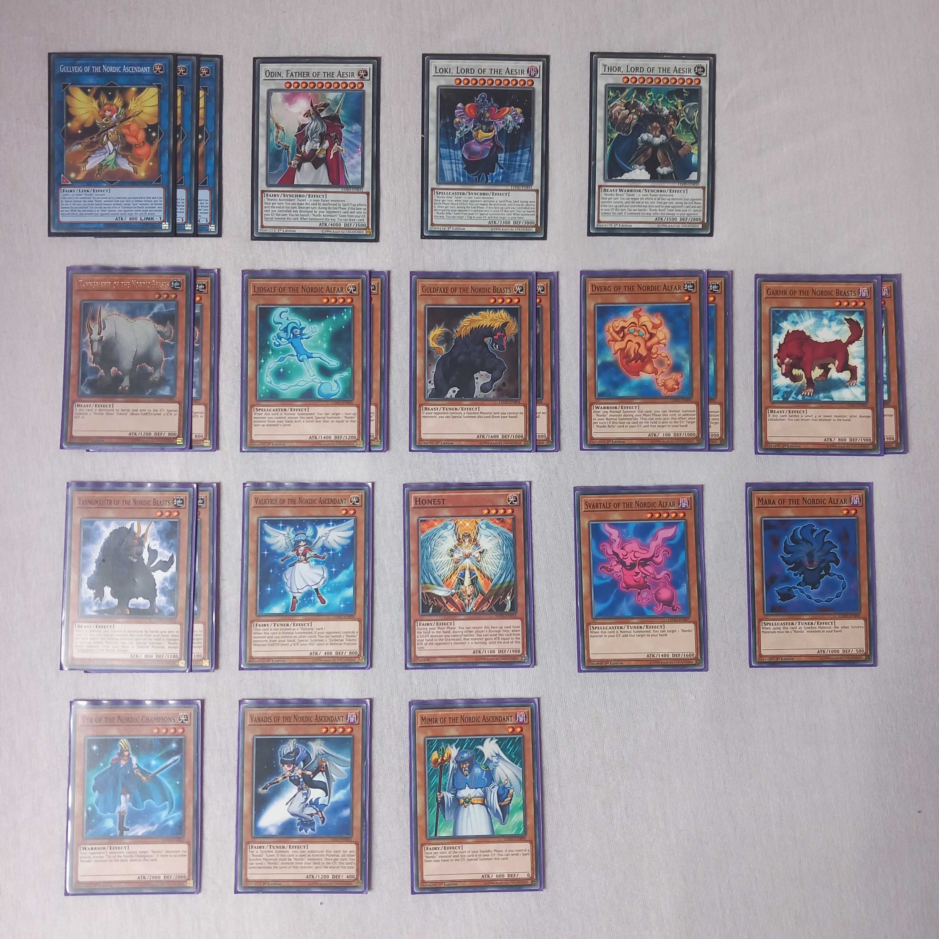 Yu-Gi-Oh: Nordic Deck + Bonus Cards