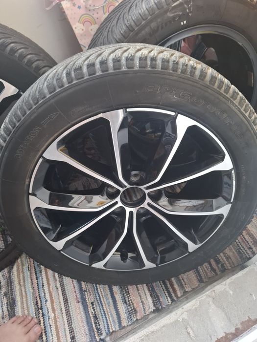 Jante cu anvelope iarna 225 50 17 5x108 volvo peugeot citroen ford
