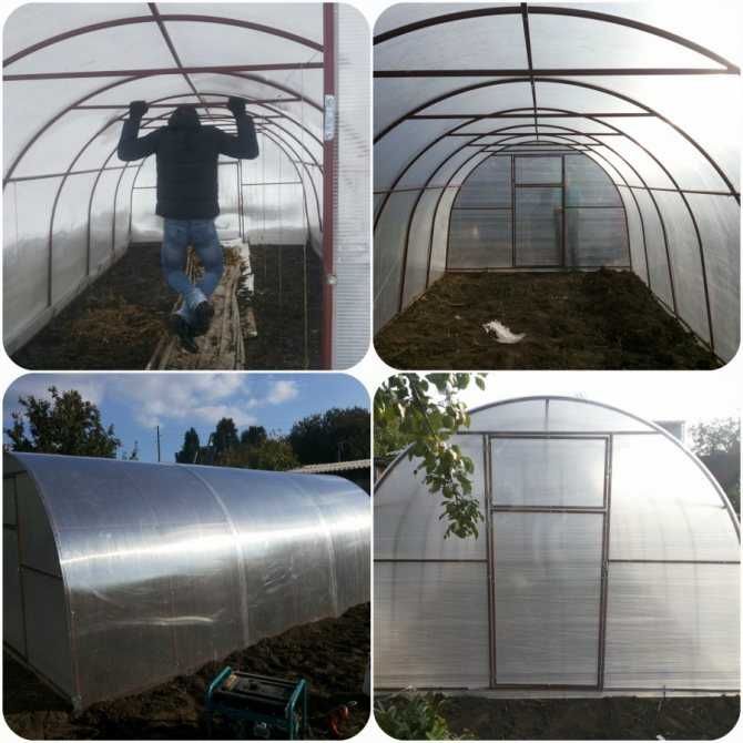 Теплица Крабовое соединение. Все размеры