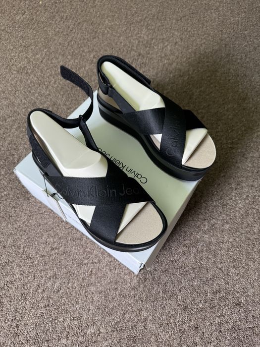 Calvin Klein Jeans sandale FLATFORM SANDAL SLING IN