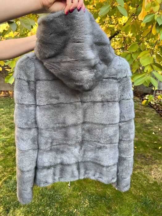 Haina de blana naturala Vizon , haină de nurca, m. S-M