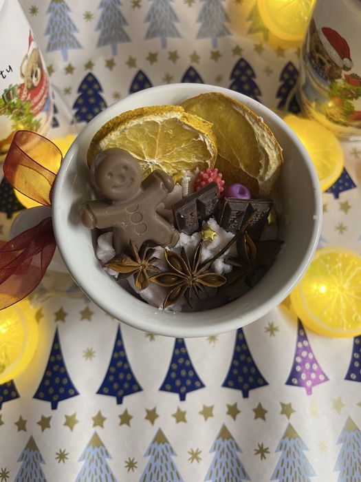 Ръчно направена свещ от соев восък